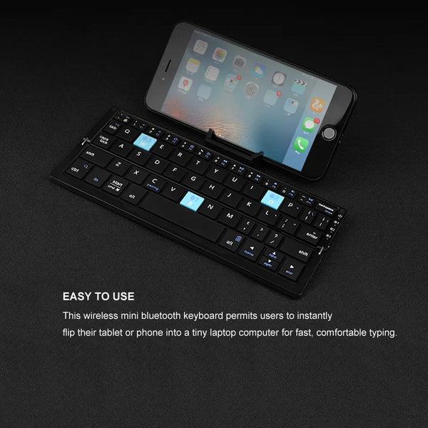 B.O.W. Ultra-Slim Folding Bluetooth Keyboard