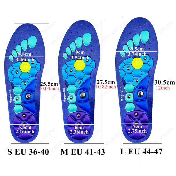 Magnetic Acupressure Slimming Insoles – Anti-Fatigue Massage Shoe Pads