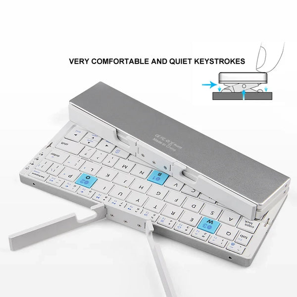 B.O.W. Ultra-Slim Folding Bluetooth Keyboard